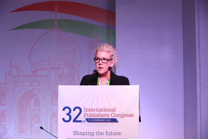 Jennifer Clement delivers her Keynote at the 2018 IPA International Publisher Congresss