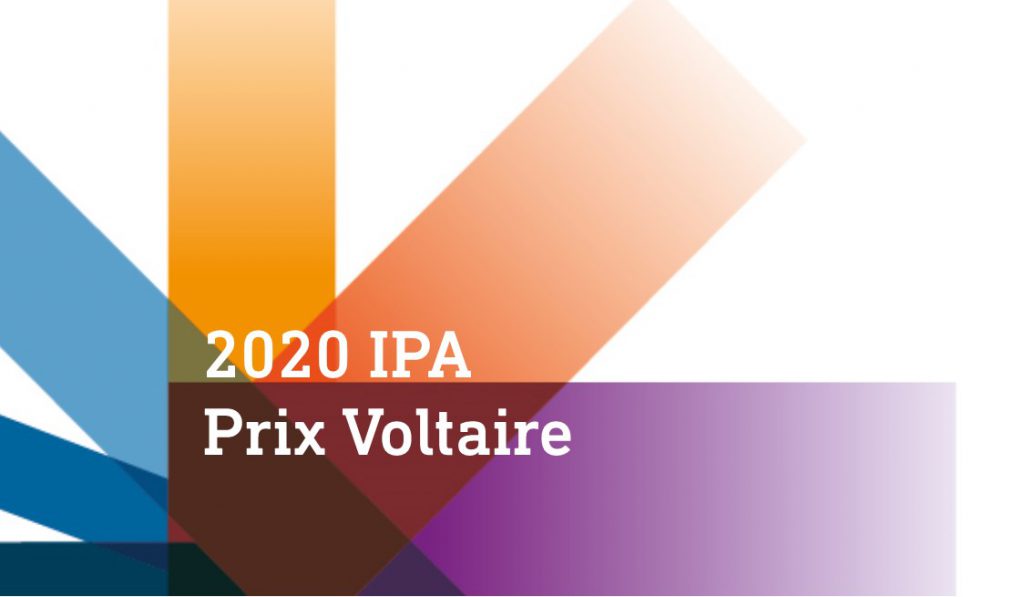 Prix Voltaire 2020 call for nominations graphic