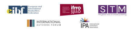 EIBF, IAF, IFRRO, IPA and STM logos