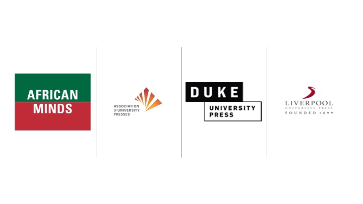 Logo Composite - African Minds, Association of University Presses, Duke University Press, Liverpool University Press