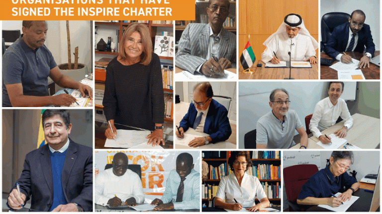 Gif of signatories of the InSPIRe charter