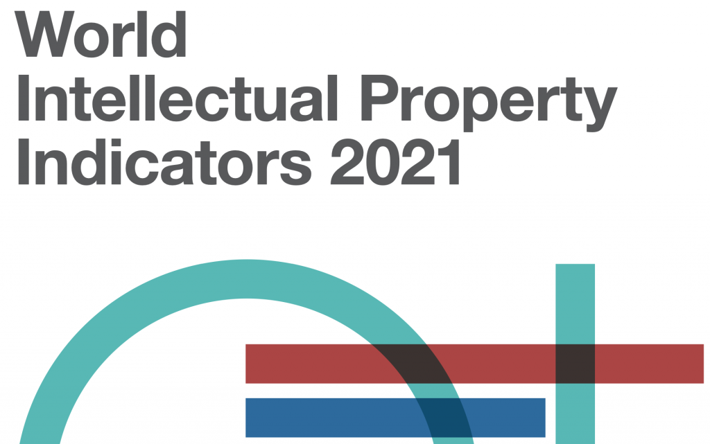 Crop of the cover of WIPO's 2021 World Intellectual Property Indicators report