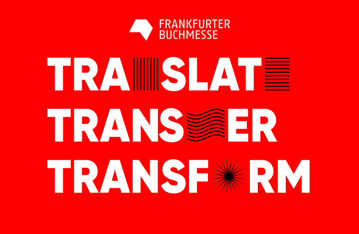 Frankfurt Book Fair graphic with slogan Translate Transfer Transform