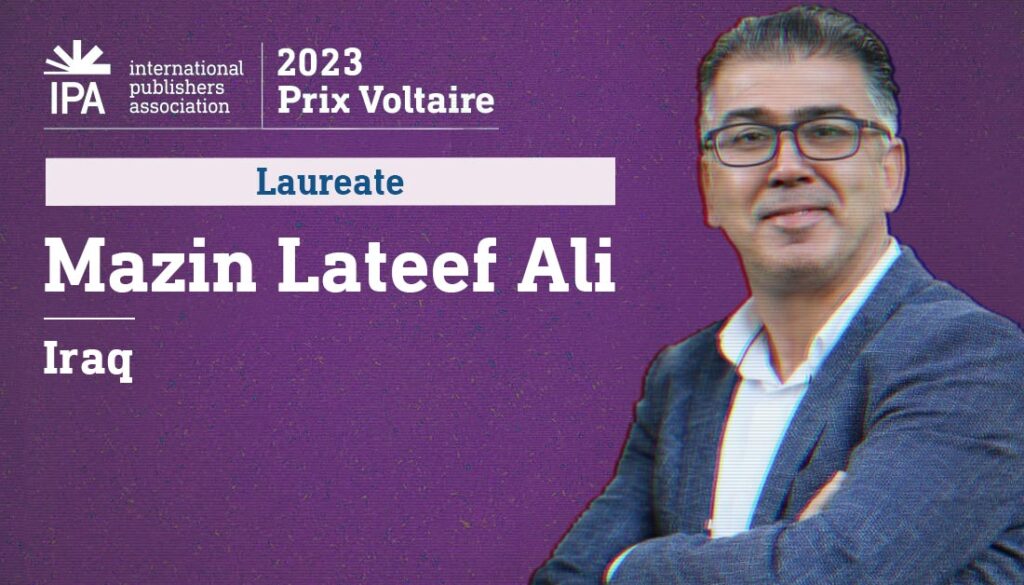 Mazin Lateef Ali, Iraq. Laureate Prix Voltaire 2023.