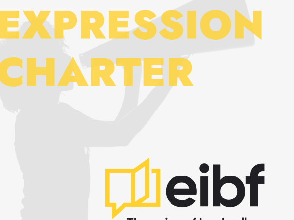 Crop of cover of EIBF's Freedom of Expression Charter