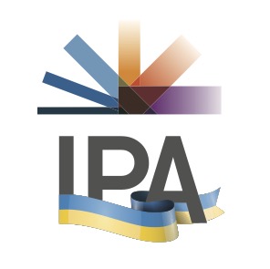 IPA logo with Ukraine flag