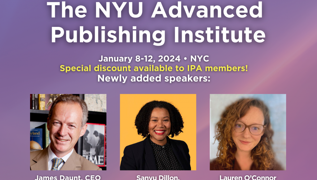 Flyer for NYU Advanced Publishing Institute