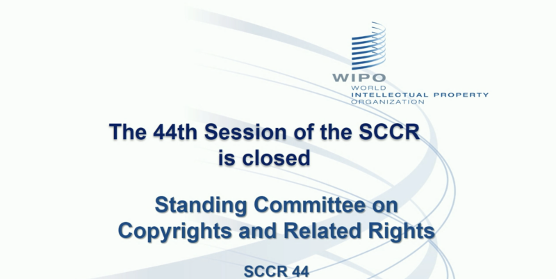 SCCR 44, closing slide screenshot