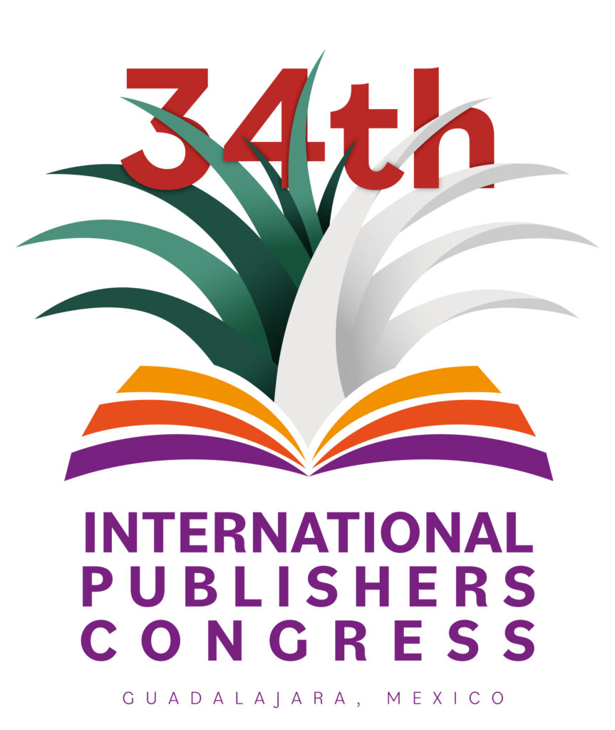 Logo for the 34th International Publishers Congress in Guadalajara 2024