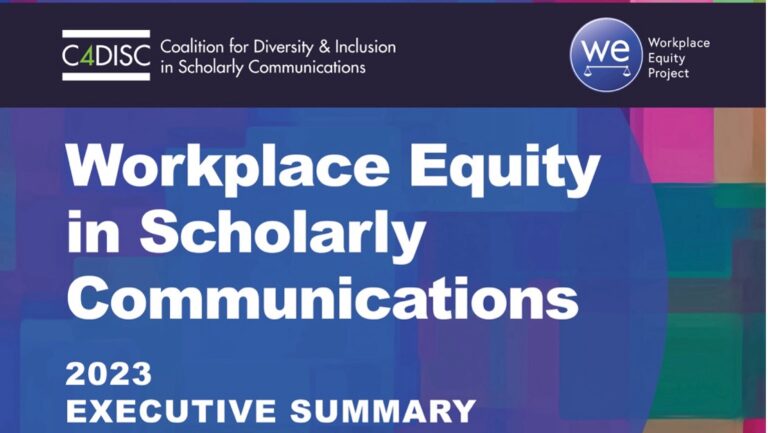 Workplace equity in scholarly publishing