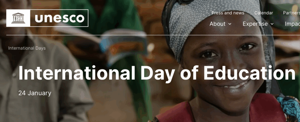 International Day of Education 2026 screen crop UNESCO