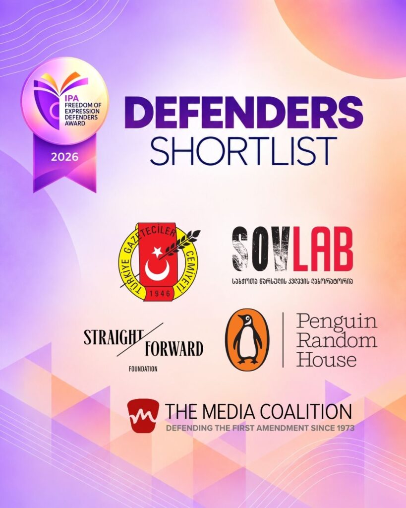 2026 IPA Freedom of Expression Defenders Award Shortlist